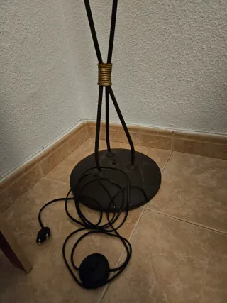 Lámpara de techo y pie salón vintage
