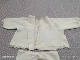 Conjunto punto recién nacido vintage
