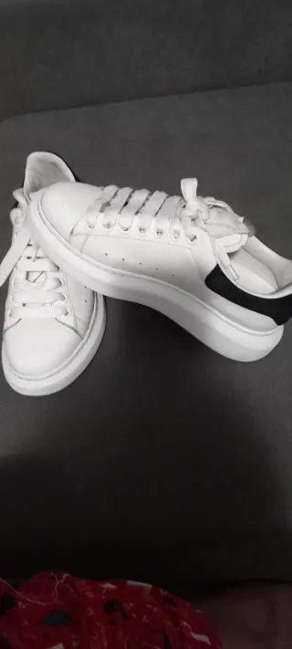 Zapatillas Alexander McQueen Mujer Blancas y Negra