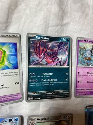Lote 8 Cartas Pokémon - Suicune & Reshiram Holo
