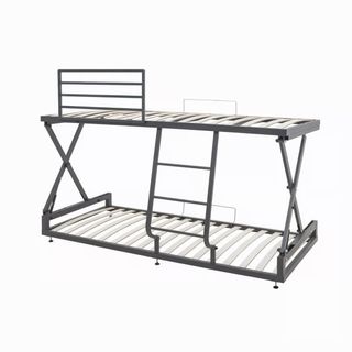 Litera plegable metal y madera