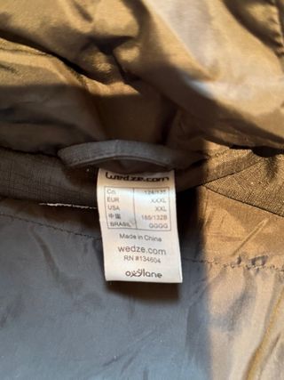 Chaqueta de nieve negra