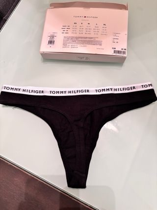 Pack di Tangas Tommy Hilfiger Nero Taglia XS