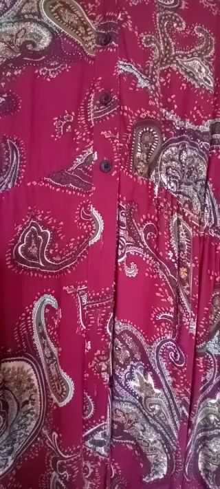 Vestido estampado paisley talla 38