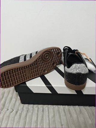 Adidas Samba OG Cristales Negro/Plata Talla 39