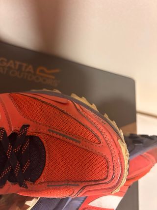 Zapatillas Trail Running Kalenji Naranja y Rosa