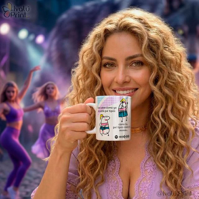 Taza Ceramica Shakira, LMYNL, Pa Tipos como tu