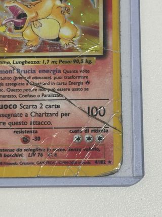 Charizard Base Set 1999 Pokemon Italiana #4/102