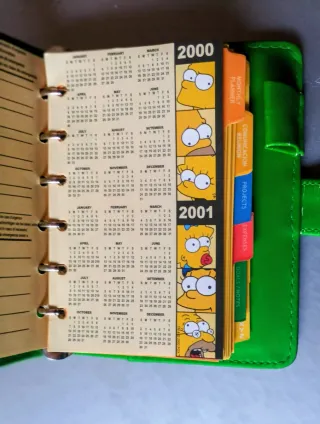 Agenda Bart Simpson vintage