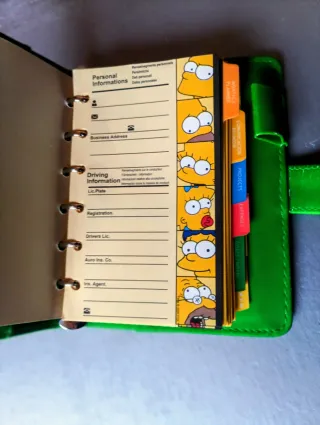 Agenda Bart Simpson vintage