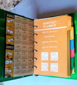 Agenda Bart Simpson vintage