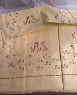 2 Sábanas y almohada cama 90cm