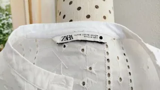 Blusa Zara Blanca Talla S