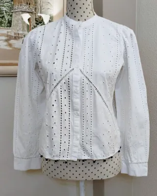 Blusa Zara Blanca Talla S
