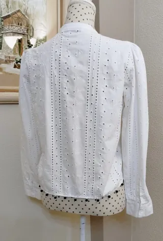 Blusa Zara Blanca Talla S