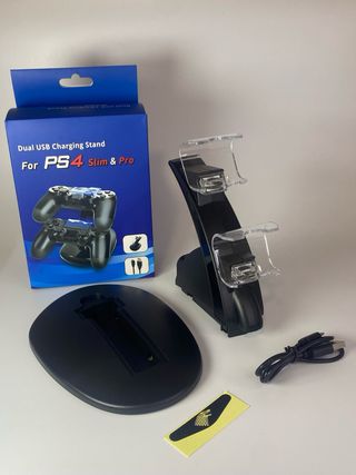 Base Carga Dual Mandos PS4 Slim & Pro