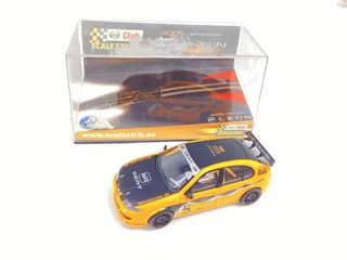 coche slot scalextric seat leon club edición 2004 ref. 6137