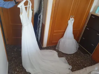 Vestido Novia Aire Barcelona Blanco usado en 2022