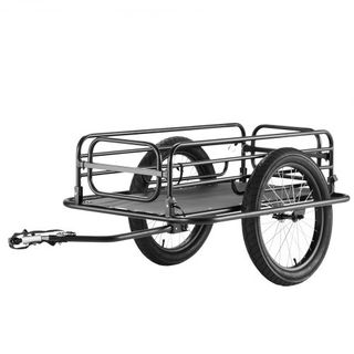Remolque de Carga para Bicicleta, Capacidad de Carga de 275 lbs/124.7 kg, Carro de Bicicleta de Alta Resistencia, Almacenamiento Compacto Plegable y Liberación Rápida con Enganche Universal, Rueda...