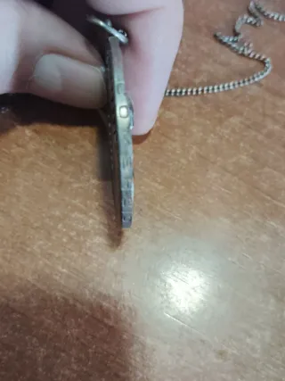 Colgante artesanal moneda México