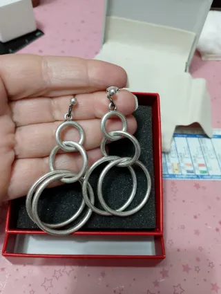 Orecchini argento?alluminio