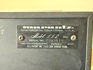 Marantz 112 - Sintonizzatore Hi-Fi Vintage