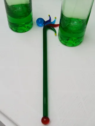 Set Bicchieri e Caraffa Murano Vintage