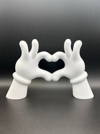 Busto 3D Mani a Cuore Kaws Love 18cm