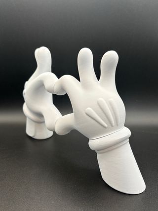 Busto 3D Mani a Cuore Kaws Love 18cm