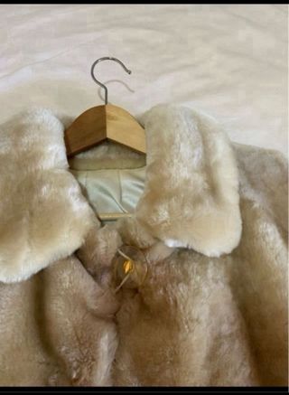 Chaquetón Muton Sintético Beige Talla Única