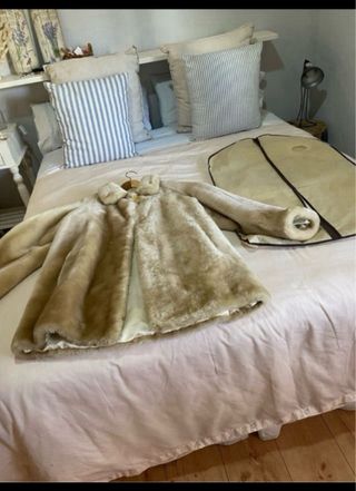 Chaquetón Muton Sintético Beige Talla Única