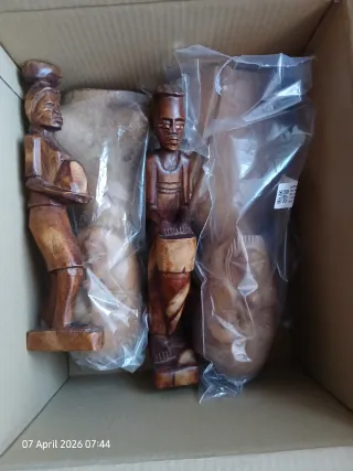 Esculturas de madera figuras humanas arte etnico