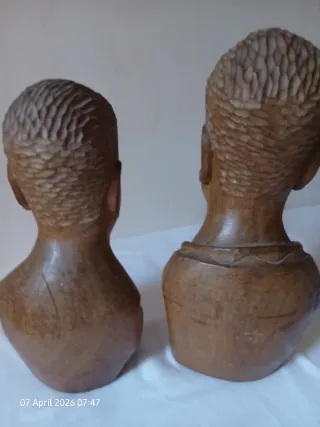 Esculturas de madera figuras humanas arte etnico