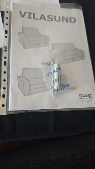 Sofá Cama IKEA VILASUND Gris cuasi nuevo.