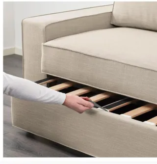 Sofá Cama IKEA VILASUND Gris cuasi nuevo.