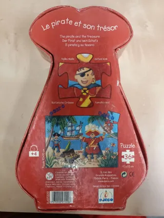 Puzzle Djeco Pirata 36 Piezas