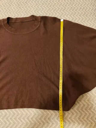 Conjunto vestido y jersey marrón talla única