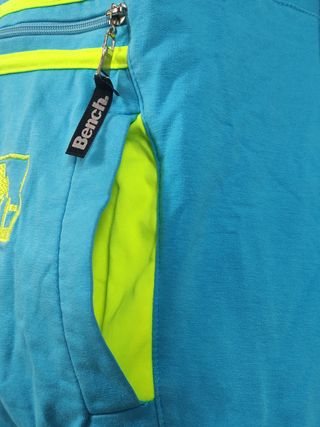 Sudadera Bench Cortavientos Azul y Amarillo Talla