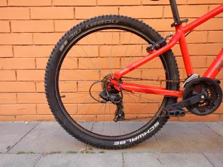 Bicicleta Rockrider ST100 Roja