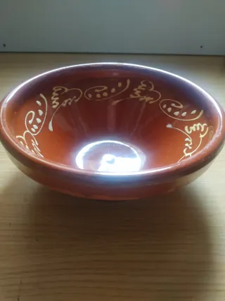 Juego Barro Esmaltado Cuenco y Plato