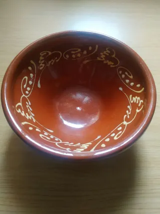 Juego Barro Esmaltado Cuenco y Plato