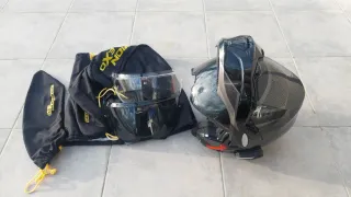 Casco Moto Modular Scorpion Exo Tech Evo carbono