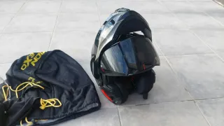 Casco Moto Modular Scorpion Exo Tech Evo carbono
