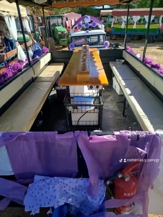 Remolque jardinera romería