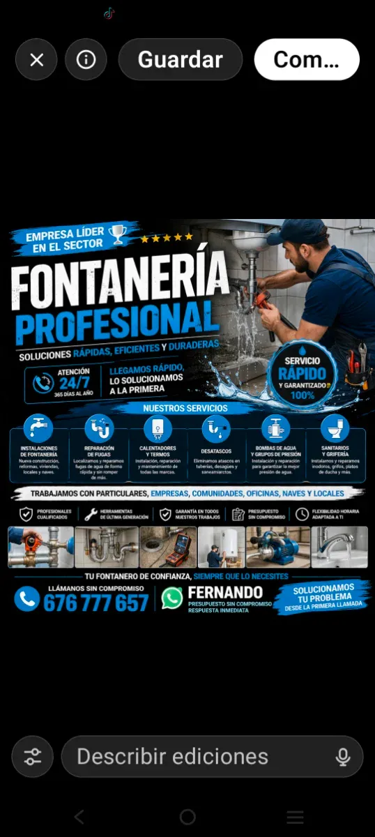 Fontanero en Jaen