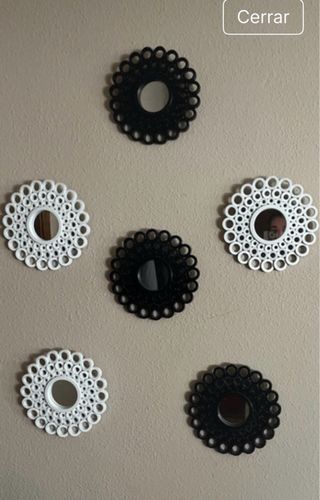 Set 6 Specchi Decorativi Floreali