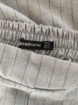 Pantalón Stradivarius Gris Talla M