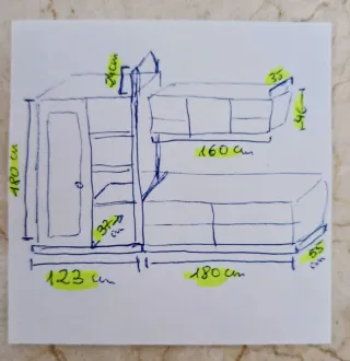 Mueble salón wengué