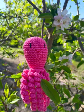 Pulpo sensorial rosa chicle