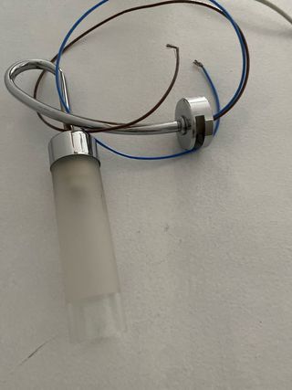 Aplique de pared moderno metal y cristal